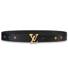 Replica Louis Vuitton LV Initiales Reversible 40MM Belt In Monogram Eclipse  Canvas M0285V