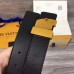 Louis Vuitton Black LV New Wave 35mm Belt M0078V