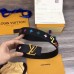 Louis Vuitton Black LV New Wave 35mm Belt M0078V