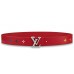 Louis Vuitton Red LV New Wave 35mm Belt M0096V