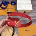 Louis Vuitton Red LV New Wave 35mm Belt M0096V