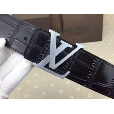 Louis Vuitton Crocodile LV Initiales 40MM Belt M9896T