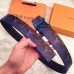 Louis Vuitton LV Initiales 40mm Belt Monogram Blue MP033S