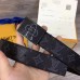 Louis Vuitton Metropole 35mm Belt Monogram Eclipse M0048T