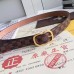 Louis Vuitton Mini 25MM Belt Damier Ebene M9744V