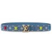 Louis Vuitton LV New Wave 35mm Belt Monogram Denim M0146U