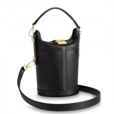 Louis Vuitton Black Calfskin Duffle Bag M53044