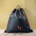 Louis Vuitton Drawstring Backpack Damier Cobalt Race N40170