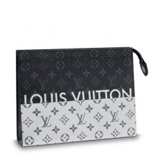 Louis Vuitton Pochette Voyage MM Monogram Silver M63039
