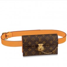 Louis Vuitton S Lock Belt Pouch PM Bag Monogram Canvas M44667