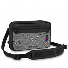 Louis Vuitton Expandable Messenger Bag Monogram Gray-black M55698
