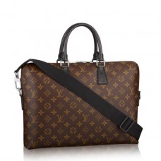 Louis Vuitton Porte Documents Jour Monogram Macassar M40868