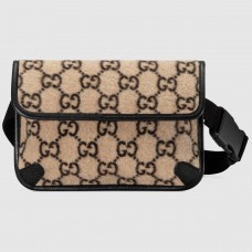 Gucci Belt Bag In Beige GG Wool