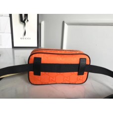 Gucci Off The Grid Belt Bag In Orange GG Nylon