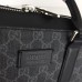 Gucci Men's Briefcase In Black GG Supreme Canvas