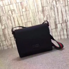 Gucci Black Techno Canvas Messenger Bag