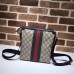 Gucci Web GG Supreme Flat Messenger Bag