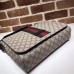 Gucci Beige GG Supreme Web Messenger Bag