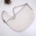 Gucci White Print Half-Moon Hobo Bag