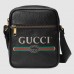 Gucci Black Print Messenger Bag