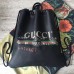 Gucci Black Coco Capitan Logo Backpack