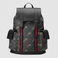 Gucci Black Soft GG Supreme Tigers Backpack