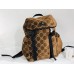 Gucci Brown Medium GG Velvet Backpack