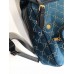 Gucci Blue Small GG Velvet Backpack