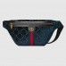 Gucci Blue GG Velvet Belt Bag