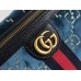 Gucci Blue GG Velvet Belt Bag