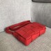 Bottega Veneta Cassette Bag In Red Lambskin