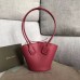 Bottega Veneta Small Basket Tote In Amaranto Calfskin