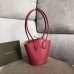 Bottega Veneta Small Basket Tote In Amaranto Calfskin