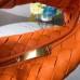 Bottega Veneta Mini BV Jodie Bag In Orange Woven Leather