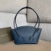 Bottega Veneta Arco 33 Bag In Blue Grainy Calfskin