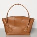 Bottega Veneta Arco 48 Intrecciato Bag In Tan Calfskin