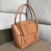 Bottega Veneta Arco 48 Intrecciato Bag In Tan Calfskin