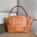 Bottega Veneta Arco 56 Bag In Tan French Calfskin