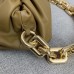 Bottega Veneta The Chain Pouch In Moutarde Calfskin