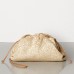 Bottega Veneta The Pouch 20 Clutch In Beige Craquele Leather