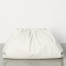 Bottega Veneta The Pouch Clutch In White Calfskin