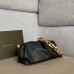 Bottega Veneta The Chain Pouch In Black Calfskin