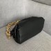 Bottega Veneta The Chain Pouch In Black Calfskin