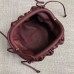 Bottega Veneta The Pouch 20 Clutch In Bordeaux Calfskin