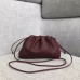 Bottega Veneta The Pouch 20 Clutch In Bordeaux Calfskin