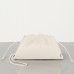 Bottega Veneta The Pouch 20 Clutch In White Calfskin