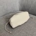 Bottega Veneta The Pouch 20 Clutch In White Calfskin