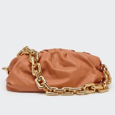 Bottega Veneta The Chain Pouch In Clay Calfskin