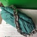 Bottega Veneta The Chain Pouch In Green Water Calfskin