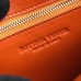 Bottega Veneta Chain Cassette Bag In Orange Calfskin